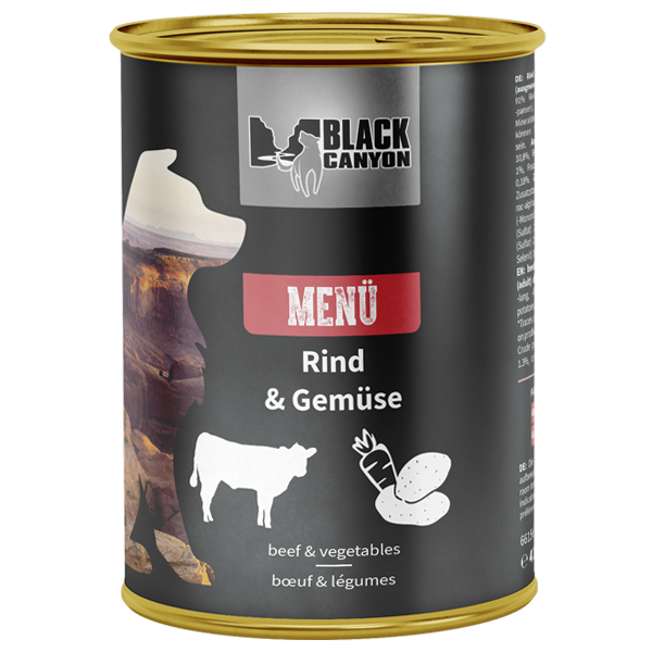 Black Canyon Dog MENU Beef With Vegetables 400g (Vita si legume)