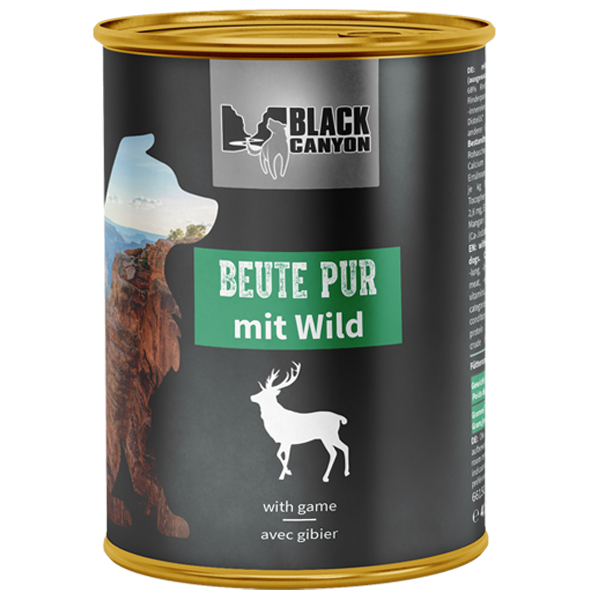 Black Canyon Dog Prey Pure Beef and Venison 410g (Vita si Vanat)