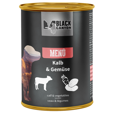 Black Canyon Dog Puppy Menu Veal and Vegetable 410g - Hrana umeda (Vitel si Legume)