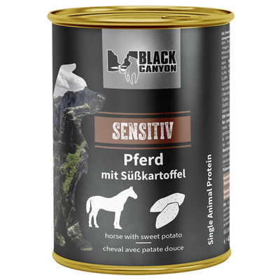 Hrana umeda caini BLACK CANYON Cal si Cartof Dulce, 400 g