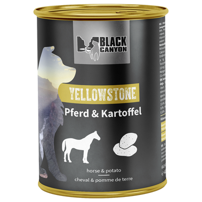 Hrana umeda caini BLACK CANYON Cal si Cartof, 410 g