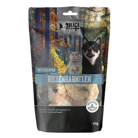 Recompense pisici BLACK CANYON Prey Bites Giant Prawns, 25 g