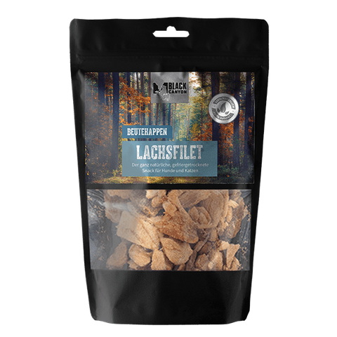 Recompense pisici BLACK CANYON Prey Bites Salmon Fillet, 50 g