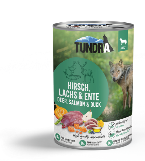 Hrana caini TUNDRA C1049, caprioara somon rata, fara aditivi, 400g, fara gluten image 0