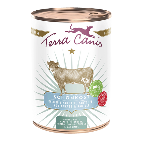 Hrana umeda caini Terra Canis Gentle Meal Veal 400g, low fat, hipoalergenica, vita image 0