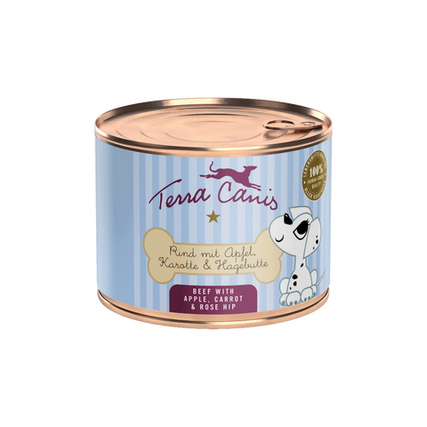 Hrana umeda caini Terra Canis Puppy Beef 120051, pui, vita, 200g, ingrediente naturale image 0