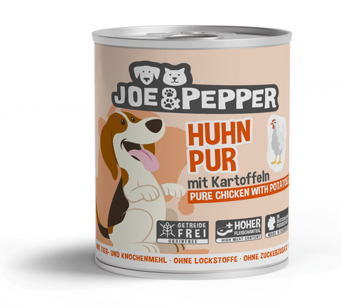 Hrana umeda caini Joe &amp; Pepper C1047, pui si cartofi, 95% carne, 800g, naturala image 0