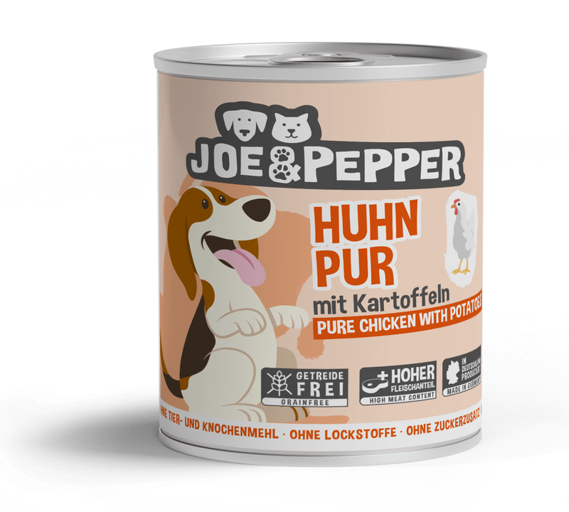 Hrana umeda caini Joe &amp; Pepper C1047, pui si cartofi, 95% carne, 800g, naturala image 0