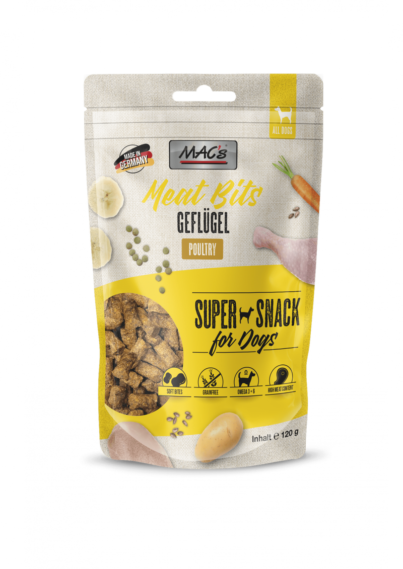Recompense Caini MAC's, Carne de Pasare 120g, Fara Cereale, 82.5% Carne, Omega-3 si Omega-6 image 0