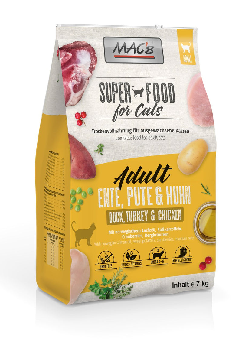 Hrana umeda pisici MAC's Cat Duck Turkey 80520, 7kg, 63% carne pasare, 34% proteine image 0
