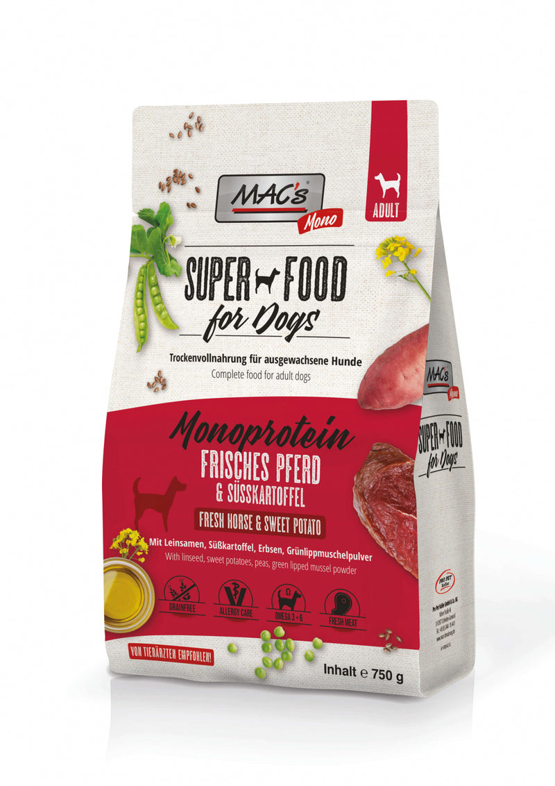 Hrana Uscata Caini MAC's Dog Mono Fresh Horse C414, 35% carne cal, fara alergeni, 750g image 0