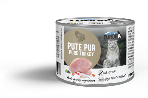 Hrana umeda pisici TUNDRA Cat curcan, 93% carne, 200g, pisici adulte, fara conservanti image 0