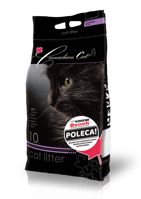 Nisip litiera pisici Canadian Cat 97556, bentonita, parfum lavanda, 10L, 10 kg image 0