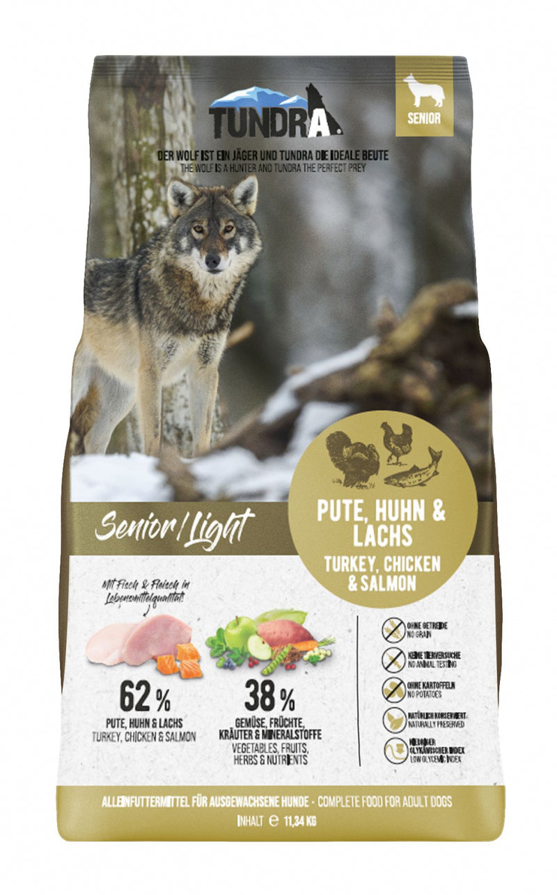 Hrana uscata caini TUNDRA Senior Light, 11.34kg, pasare, 30% proteina, nivel scazut de grasimi image 0
