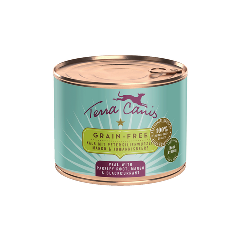 Hrana umeda caini Terra Canis, vitel 43%, inima 13%, plaman, 200g, fara cereale image 0