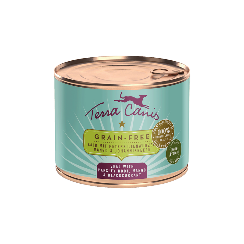 Hrana umeda caini Terra Canis, vitel 43%, inima 13%, plaman, 200g, fara cereale image 0