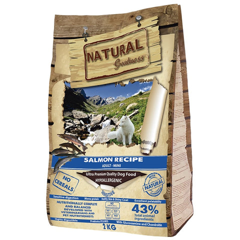 Hrana caini Natural Greatness Salmon Recipe Mini, hipoalergenica, fara cereale, omega 3 si 6, 2kg image 0