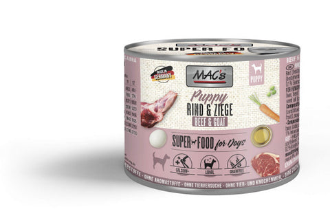 Hrana umeda caini MAC's Dog, vita capra, 73.7% carne, 200g, fara aditivi image 0