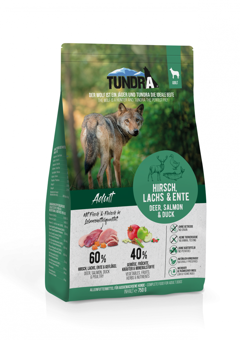 Hrana uscata caini TUNDRA Dog 16154, 60% carne caprioara, 29% proteine, Adult All Breed, 750g image 0