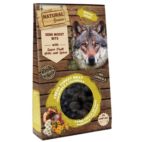 Recompense Caini Natural Greatness, hipoalergenice, carne curcan 60%, musetel, calendula, 0.15kg image 0