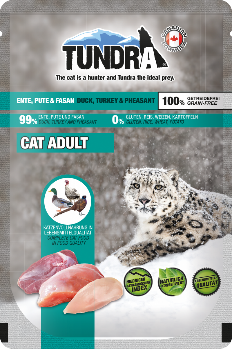 Hrana umeda pisici TUNDRA 776, curcan, rata, fazan, adulti, 85g image 0