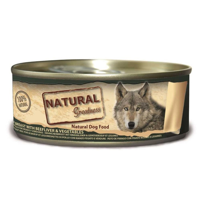 Hrana umeda caini Natural Greatness NGD156002, pui si ficat, 156g, 13% proteine, fara conservanti image 0