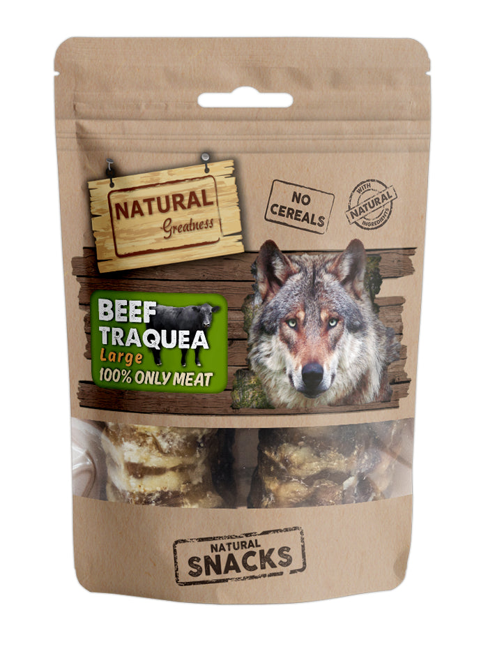 Snack caini Natural Greatness Trachea Vita, 100g, hipoalergenic, fara cereale, glucozamina image 0
