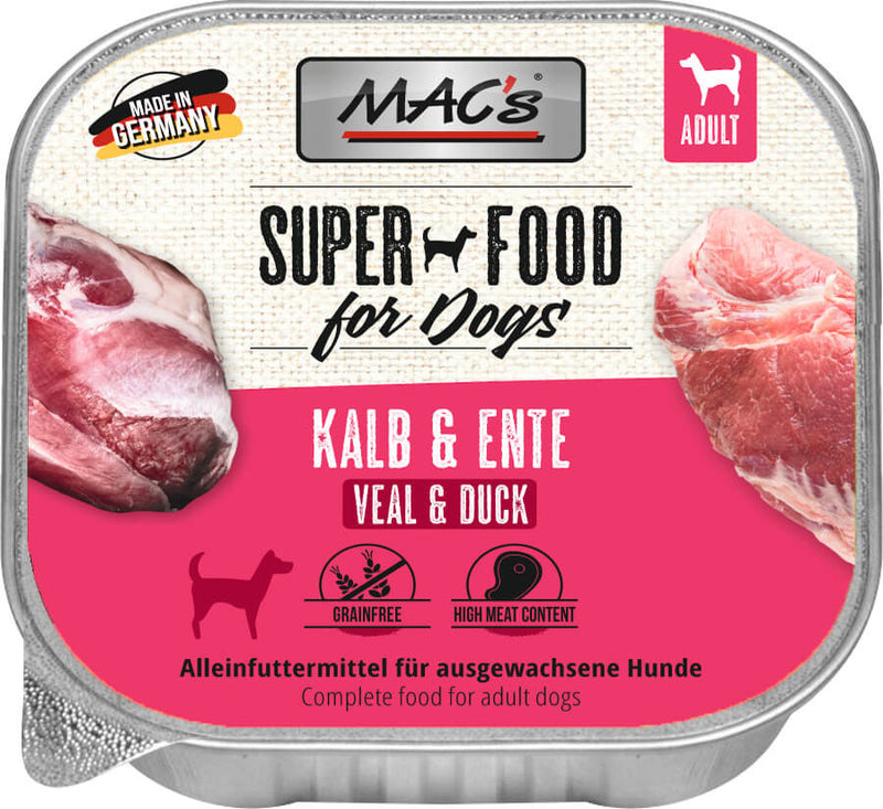 Hrana umeda caini MAC's 150g vitel 57,2% rata 41,8% proteina 10,6% image 0