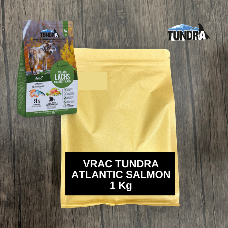 Hrana uscata caini TUNDRA 91038, Atlantic Salmon, 1 kg, 61% somon, fara gluten image 0