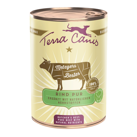 Hrana umeda caini Terra Canis Vita 140401, 97% carne vita, 400g, ingrediente calitate umana image 0