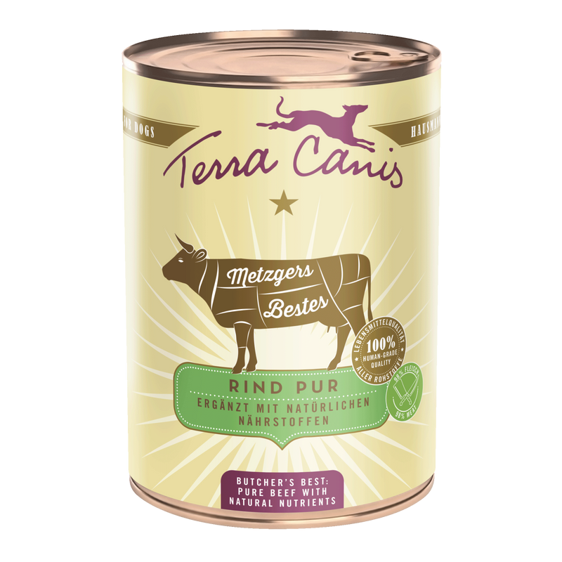 Hrana umeda caini Terra Canis Vita 140401, 97% carne vita, 400g, ingrediente calitate umana image 0