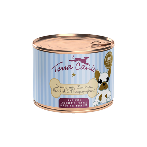 Hrana umeda caini Terra Canis Puppy 200g, miel 35%, dovlecel 17%, pentru catei image 0