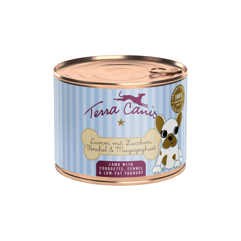 Hrana umeda caini Terra Canis Puppy 200g, miel 35%, dovlecel 17%, pentru catei image 0