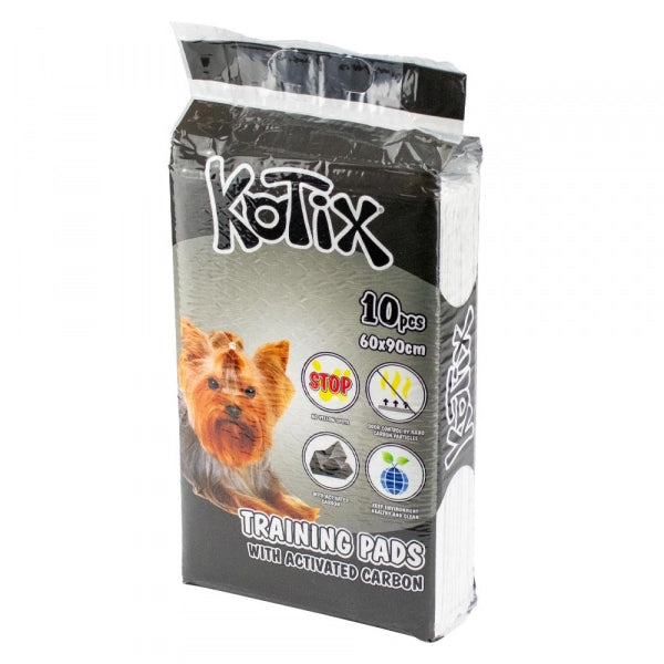 Covorase absorbante igienice Caini KOTIX 91064, carbon activ, 60x90 cm, set 10 buc image 0