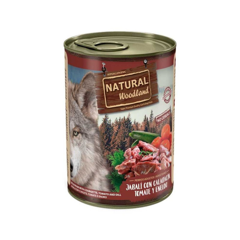 Hrana umeda caini Natural Woodland NWD40001, mistret curcan dovlecei, 400g, toate varstele image 0