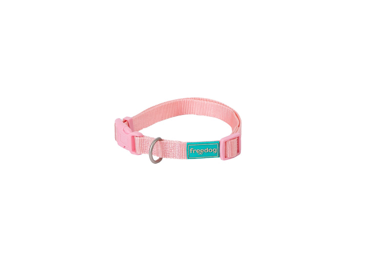 Freedog Basic Nylon Collar PINK S 15mm x 35 50cm - Zgarda