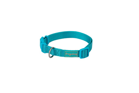Zgarda caini Freedog Basic Nylon Turquoise XXS, 20 cm
