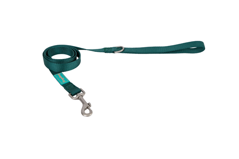 Freedog Basic Nylon Leash Green L 25mm x 120cm - Lesa