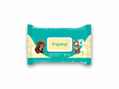 Freedog  Cleaning Wipes CHAMOMILE Large 40 pcs 28 x 18 cm - Servetele Umede
