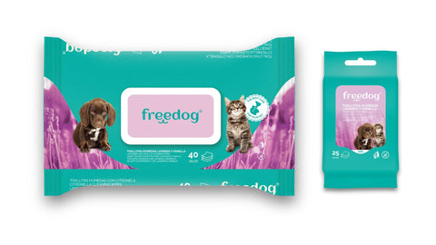 Servetele pisici Freedog Cleaning LAVANDER VANILLA Large, 28x18 cm