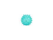 Freedog Emoji Snack Ball Rubber Toy TURQUOISE 6.1CM