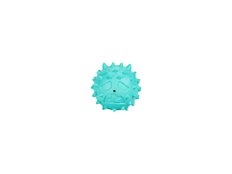 Freedog Emoji Snack Ball Rubber Toy TURQUOISE 6.1CM