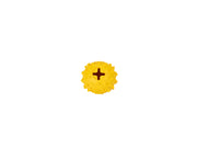 Freedog Emoji Snack Ball Rubber Toy YELLOW 6.1CM