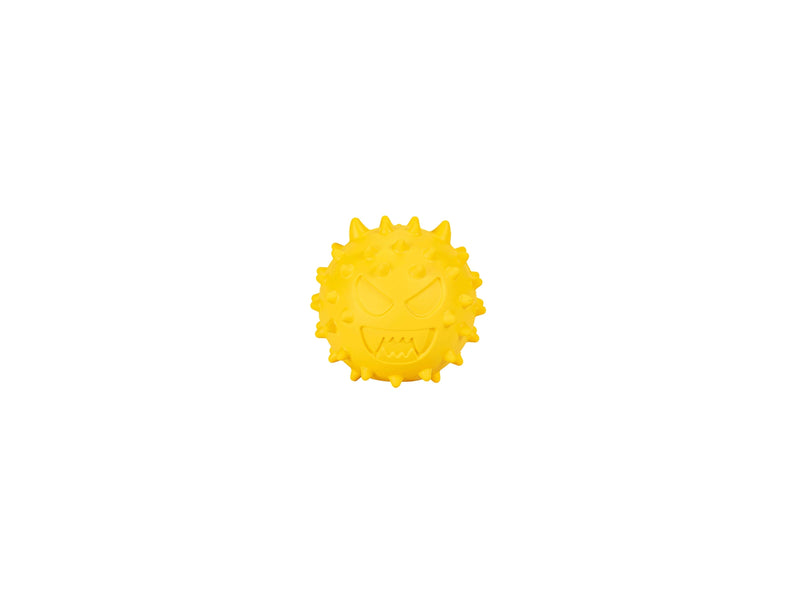 Freedog Emoji Snack Ball Rubber Toy YELLOW 6.1CM