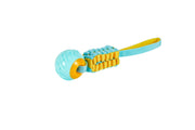 Freedog Kinzo Ball Teether YELLOW AND TURQUOISE  28 x 6,5 x 6,5cm