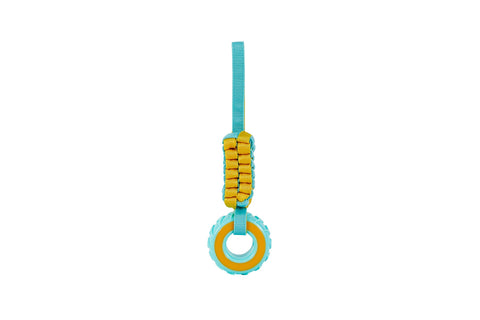 Jucarie caini Freedog Kinzo Wheel Teether YELLOW, 30x8,3 cm