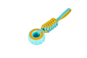 Freedog Kinzo Wheel Teether YELLOW AND TURQUOISE 30 x 8,3 x 4cm