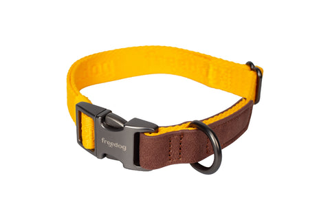 Zgarda caini Freedog Linum YELLOW SUNRISE, 15 mm