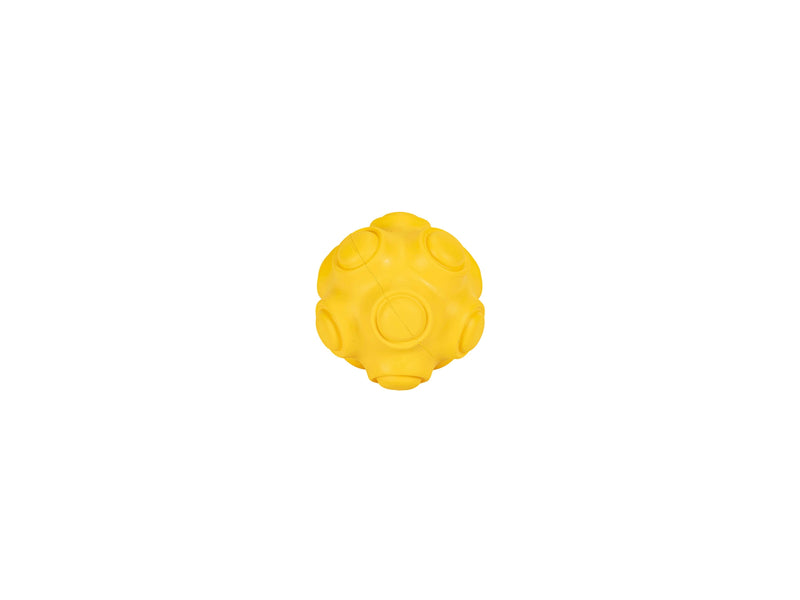 Freedog Rivet Ball Rubber Toy Yellow 7.8CM