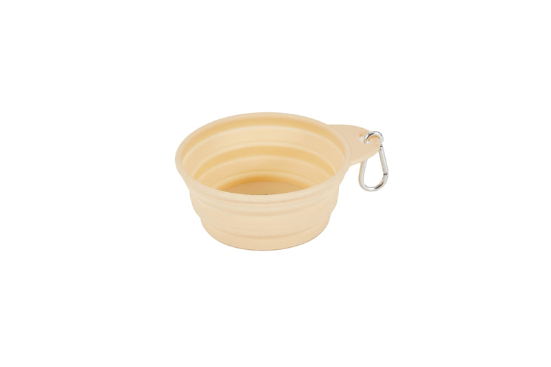 Freedog Silicone Collapsible Bowl BEIGE 400ML